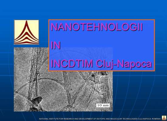 Nanotechnologies in the research activity of INCDTIM departments